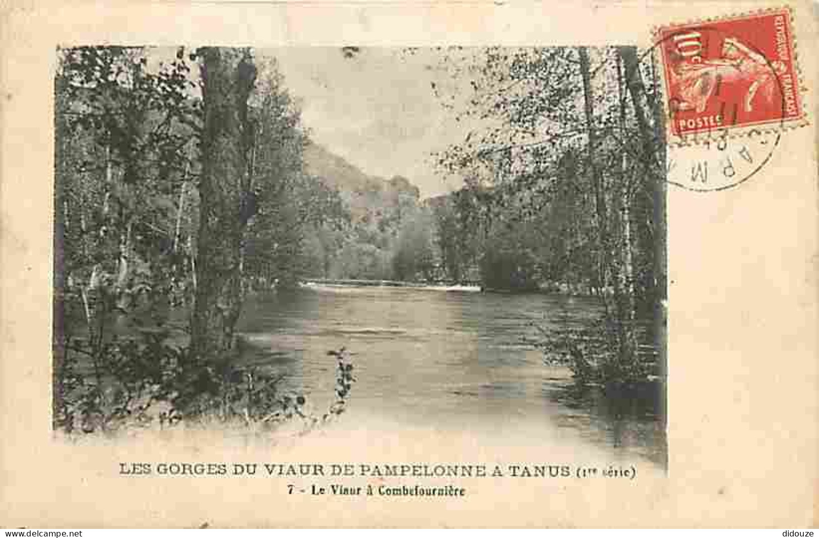 81 - Pampelonne - Les Gorges Du Viaur De Pampelonne à Tanus - Le Viaur à Combefournière - Oblitération Ronde De 1911 - C - Pampelonne