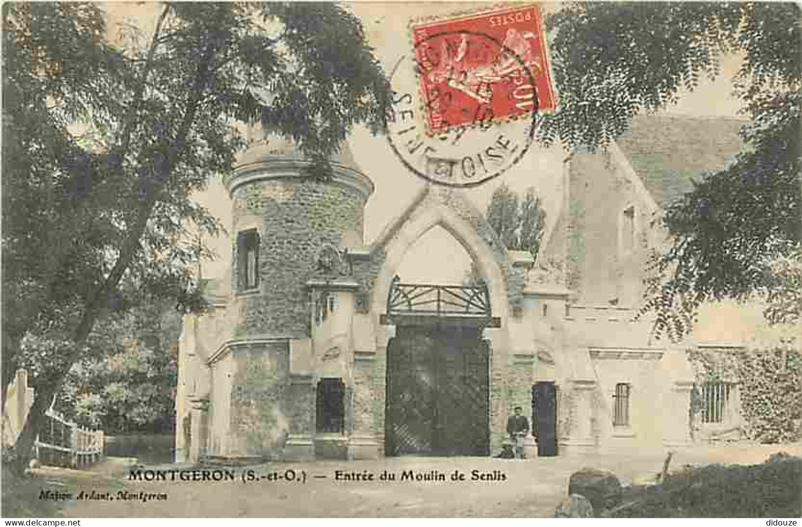 91 - Montgeron - Entrée Du Moulin De Senlis - Animé - CPA - Voir Scans Recto-Verso - Montgeron