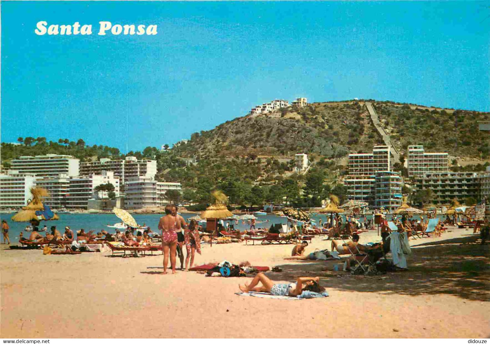 Espagne - Espana - Islas Baleares - Mallorca - Santa Ponsa - Playa - Plage - Femme En Maillot De Bain - Immeubles - Arch - Mallorca