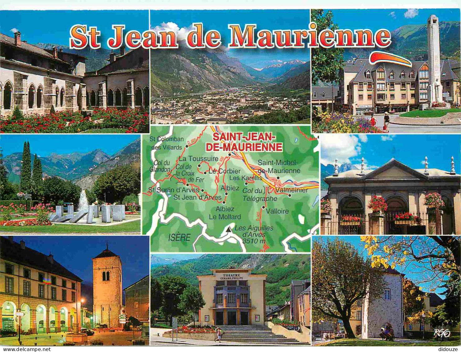 73 - Saint Jean De Maurienne - Multivues - Carte Géographique - CPM - Voir Scans Recto-Verso - Saint Jean De Maurienne