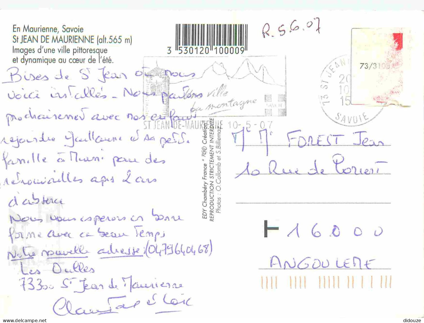 73 - Saint Jean De Maurienne - Multivues - Carte Géographique - CPM - Voir Scans Recto-Verso - Saint Jean De Maurienne