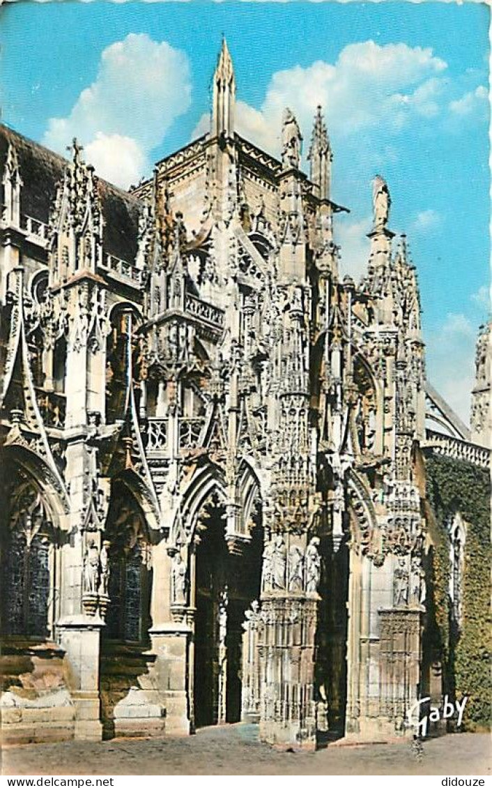 27 - Louviers - Eglise Notre Dame - Carte Dentelée - CPSM Format CPA - Voir Scans Recto-Verso - Louviers