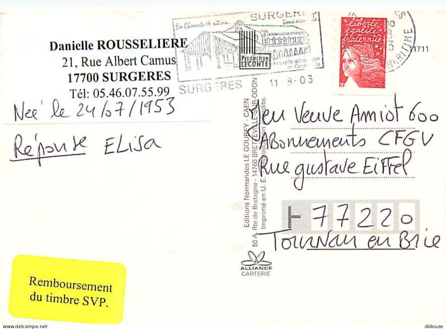 50 - Saint Vaast La Hougue - CPM - Voir Scans Recto-Verso - Saint Vaast La Hougue