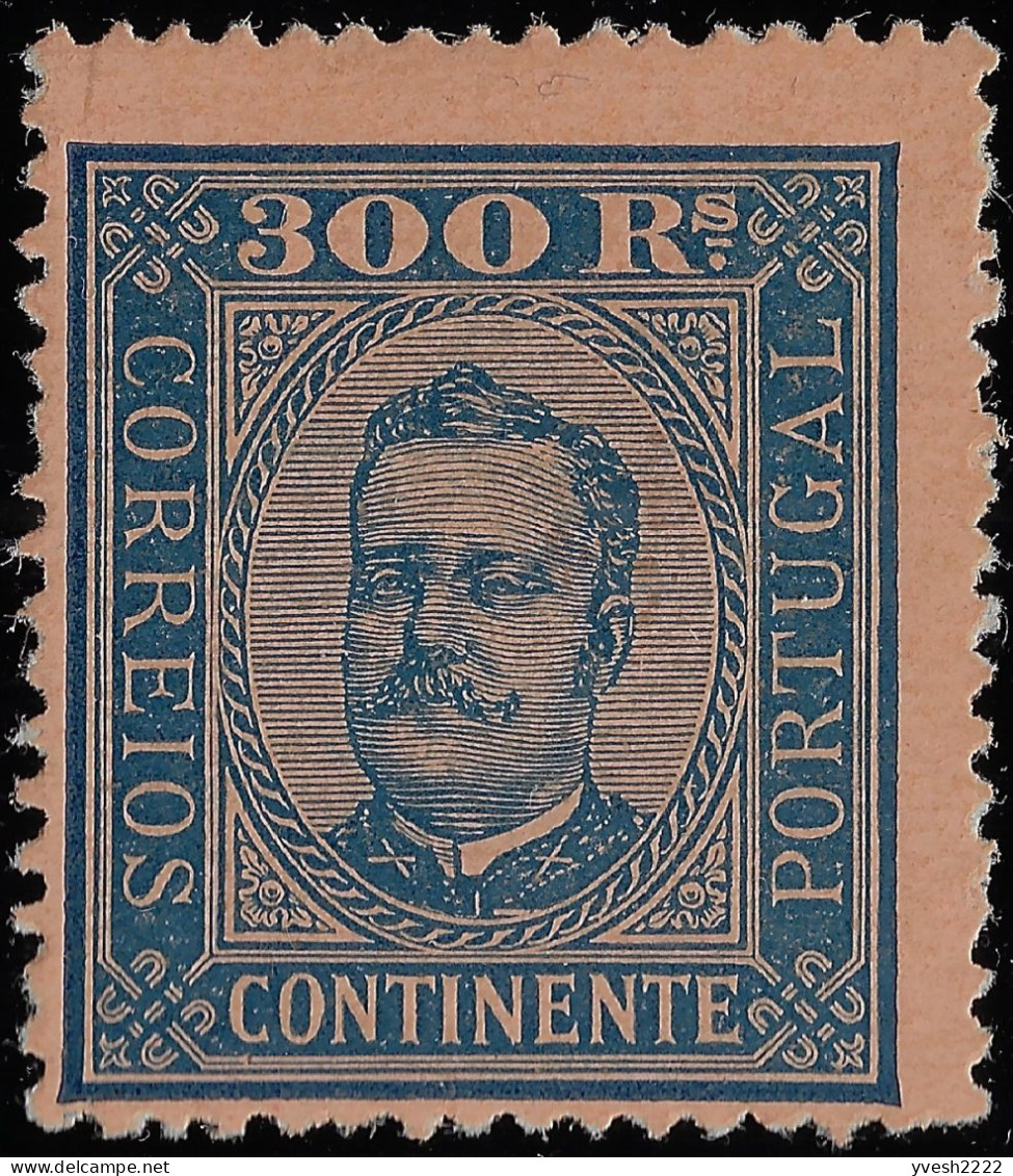 Portugal 1892 Y&T 77, Dentelé 13 1/2. 300 R Neuf Avec Fine Trace De Charnière. Y&T 220 € - Ongebruikt