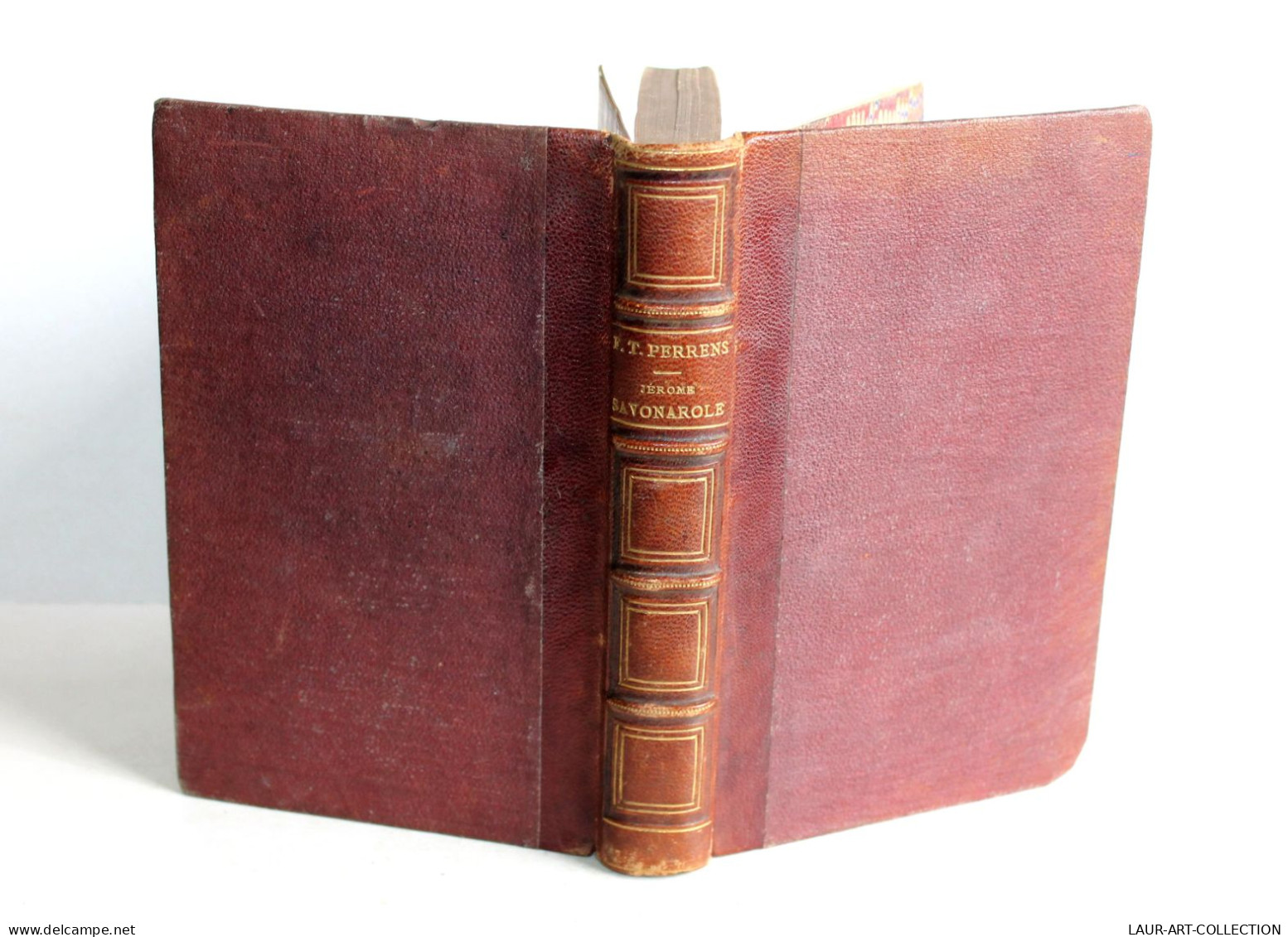 RARE DÉDICACÉ! JEROME SAVONAROLE D'APRES LES DOCUMENTS ORIGINAUX De PERRENS 1856 / ANCIEN LIVRE XIXe SIECLE (2603.6) - Gesigneerde Boeken