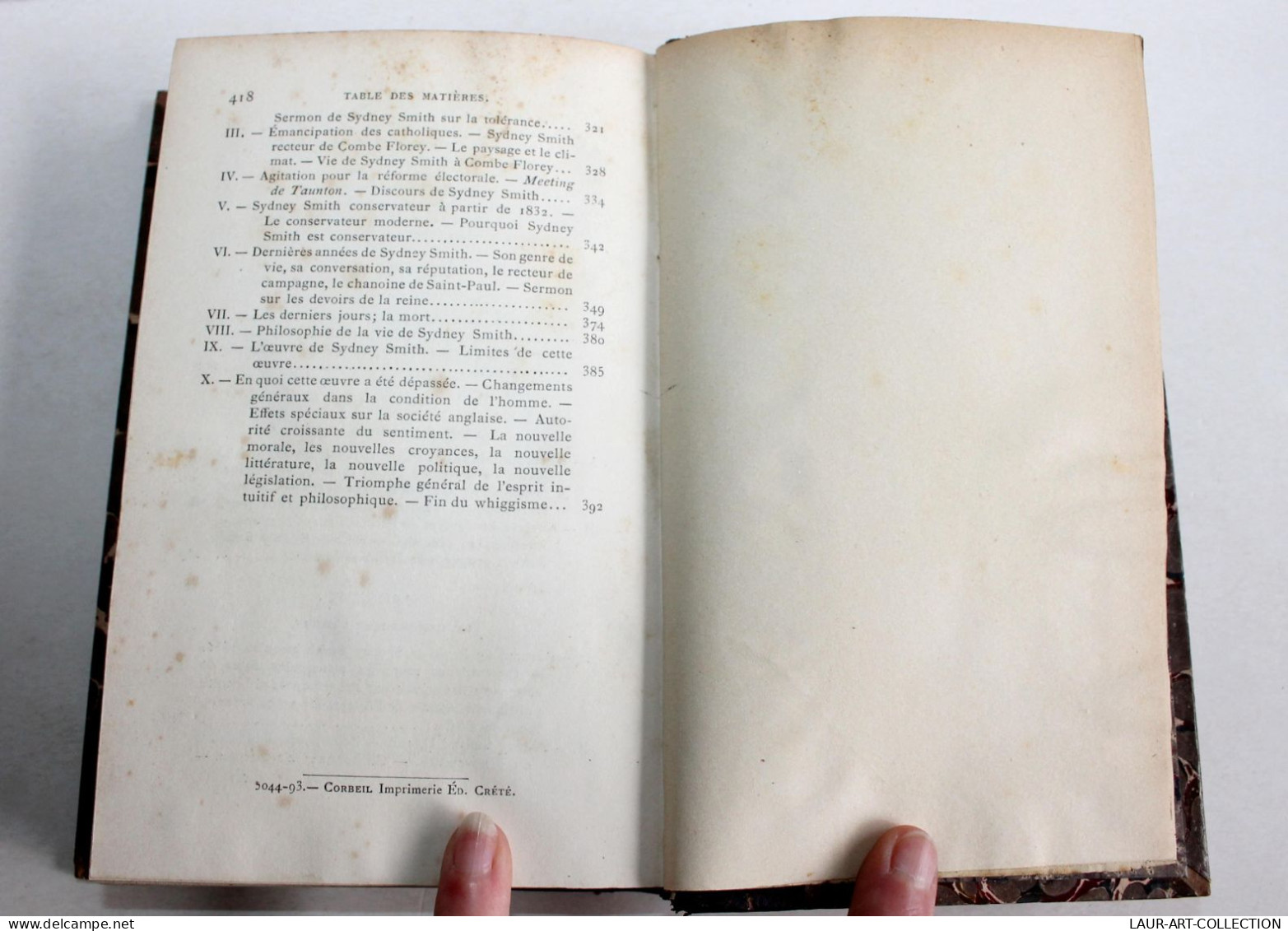 EO DÉDICACÉ! SYDNEY SMITH ET RENAISSANCE DES IDEES LIBERALES EN ANGLETERRE 1894 / ANCIEN LIVRE XIXe SIECLE (2603.7)