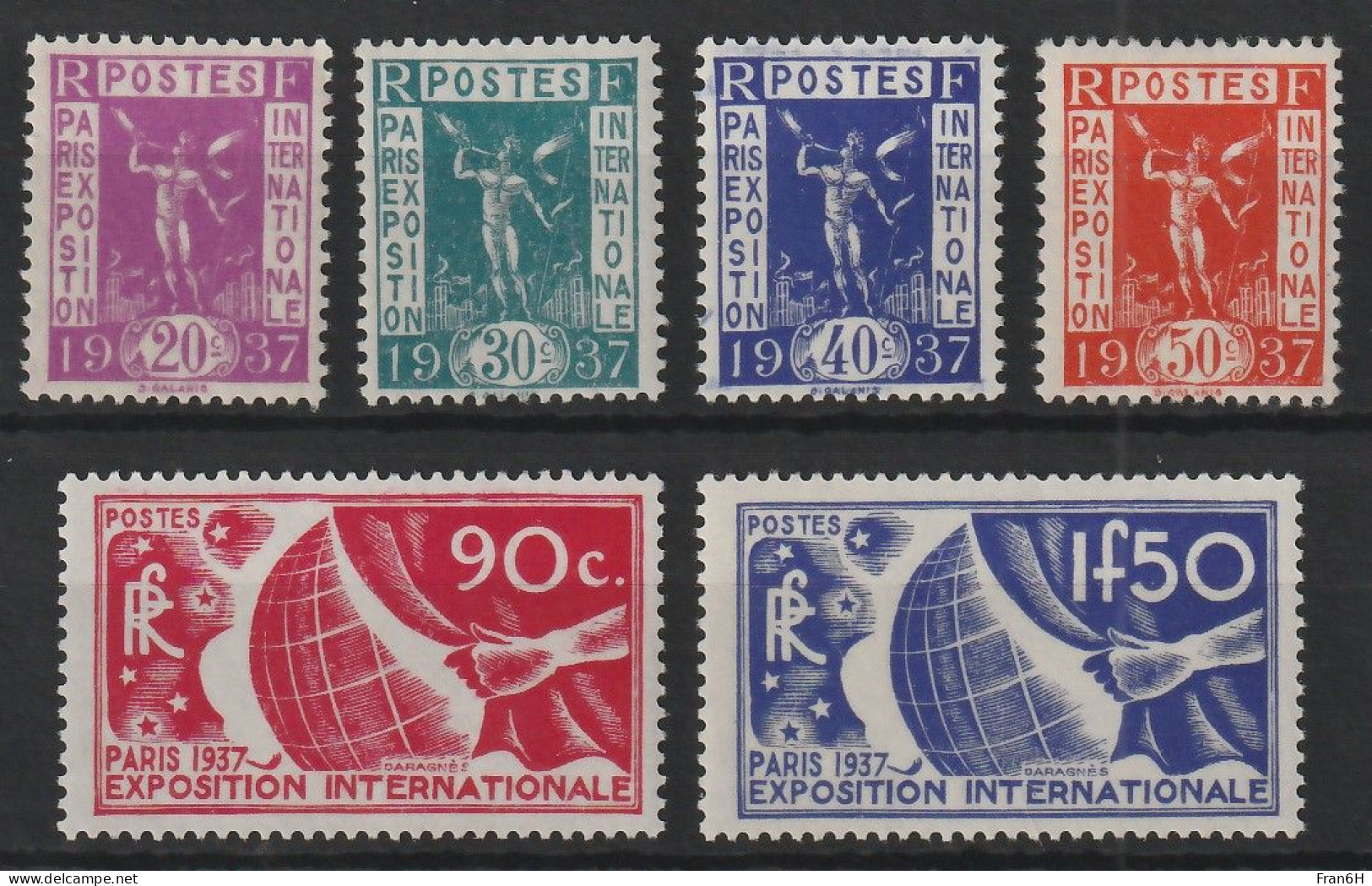 YT N° 322 à 327 - Neufs ** - MNH - Cote 130,00 € - Nuevos