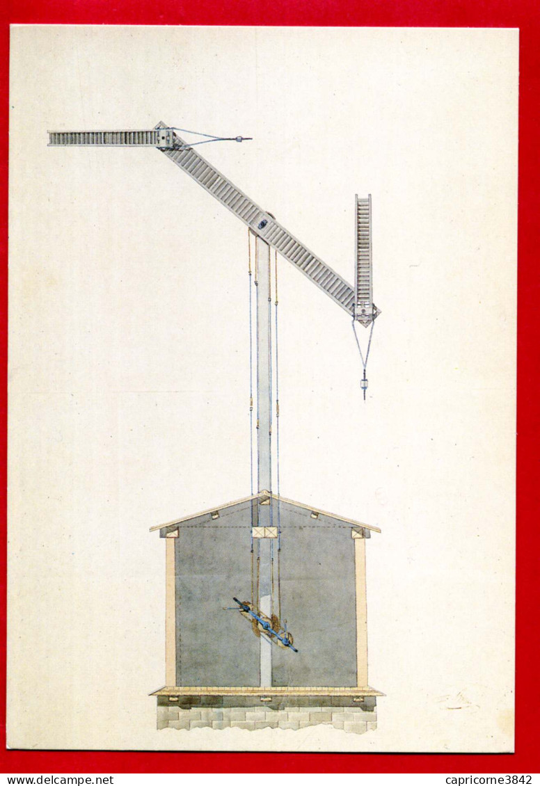 Carte Postale Du Musée De La Poste - Télégraphe CHAPPE - Elevation De La Machine Télégraphique Chappe - Physik
