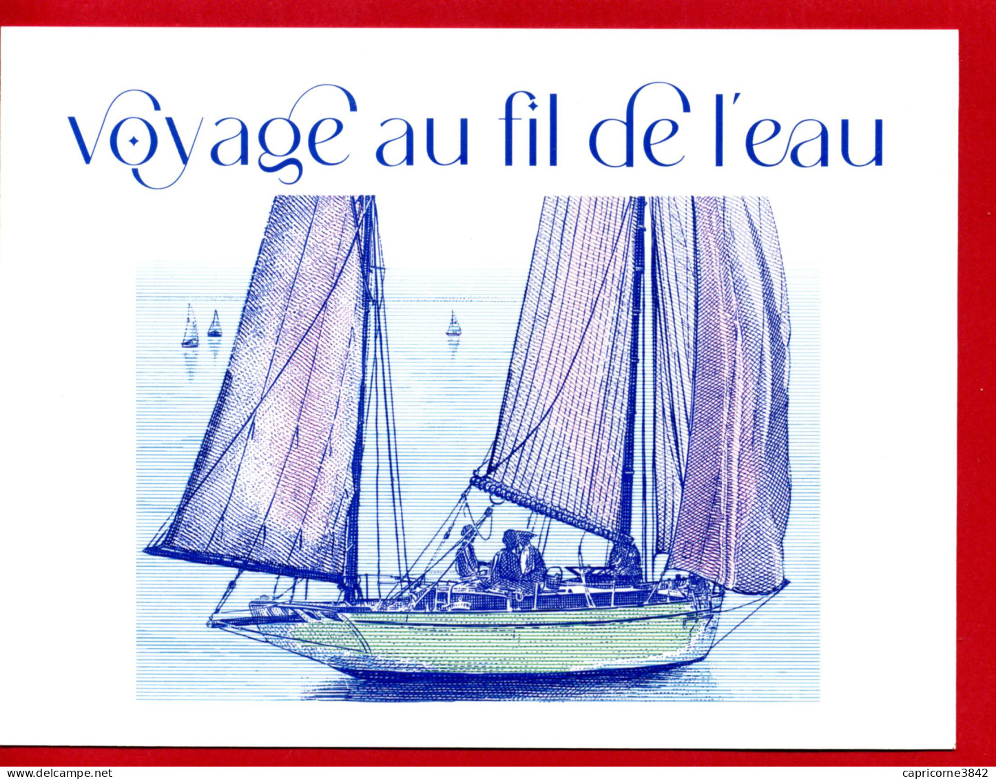 2024 - Carte Entier Postal "VOYAGE AU FIL DE L'EAU" émise Pour La Fête Du Timbre - Postdokumente