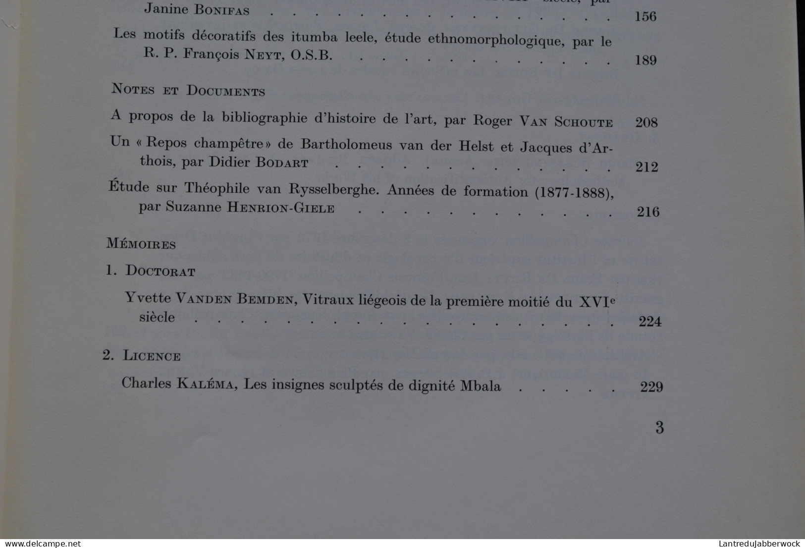 REVUE DES ARCHÉOLOGUES ET HISTORIENS D'ART DE LOUVAIN 6 73 Gisants Fauquez Faïencier Saint Amand Les Eaux Itumba Leele - Art