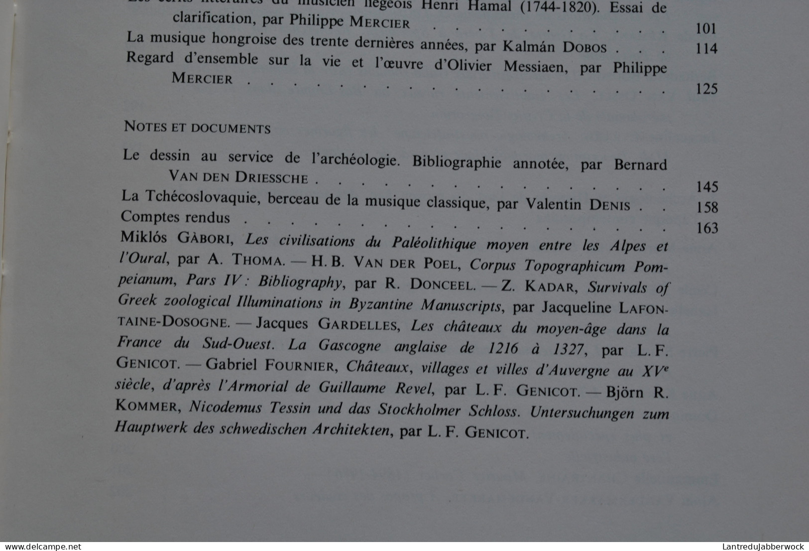 REVUE DES ARCHÉOLOGUES ET HISTORIENS D'ART DE LOUVAIN 11 78 Henry HAMAL Fernand MAYENCE Apamée 1930 Olivier MESSIAEN  - Art