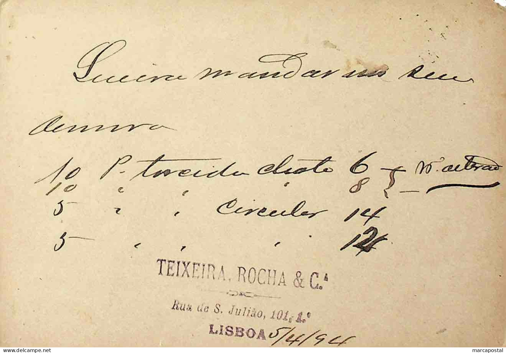 1894 Portugal Bilhete Postal Inteiro V Centenário Do Nascimento Do Infante D. Henrique Circulado Em Lisboa - Ganzsachen