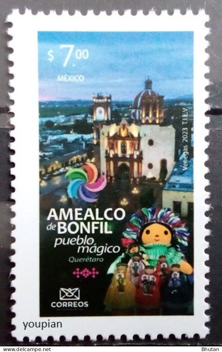 Mexico 2023, Amealco De Bonfil, Querétaro - Magical Town, MNH Single Stamp - Mexico