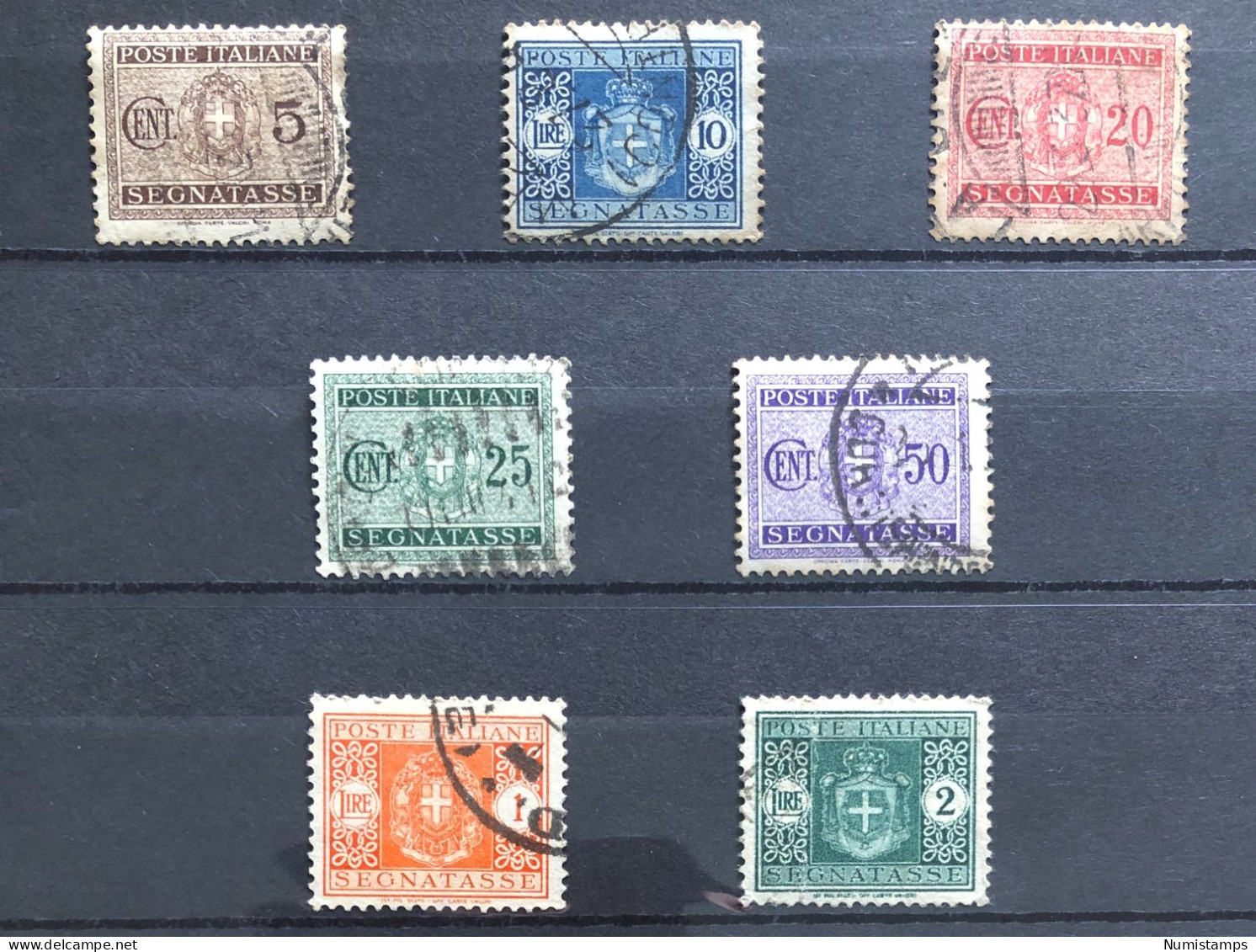 1934 - TAX POSTS - Fascio Littorio (Series) - Kingdom Of Italy - ITALY STAMPS - Segnatasse