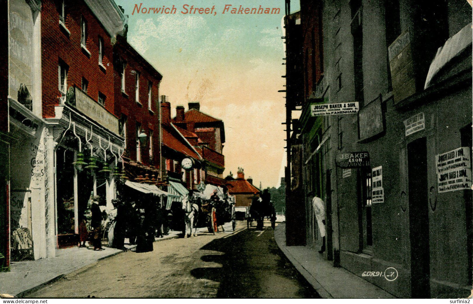 NORFOLK - FAKENHAM - NORWICH STREET  Nf825 - Other & Unclassified