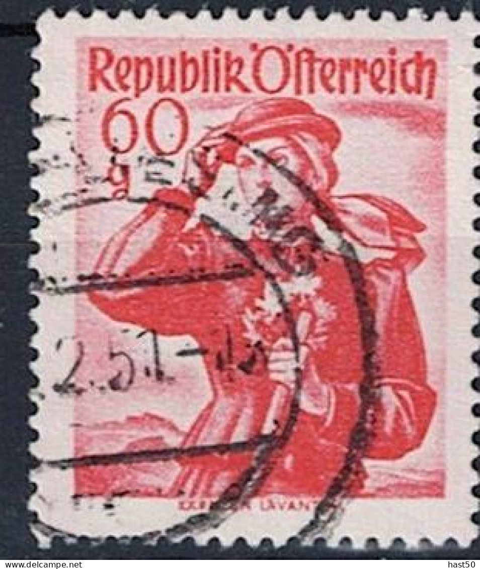 Österreich Autriche Austria - Tracht Steiermark, Salzkammergut (MiNr: 905) 1948 - Gest Used Obl - Usados