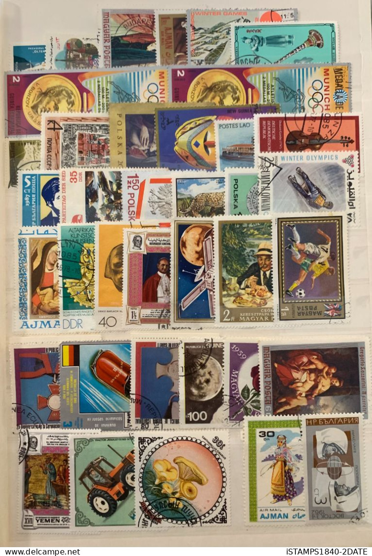 001261/ World Stamp Collection Cto/thematics (483) Good Selection - Collections (sans Albums)