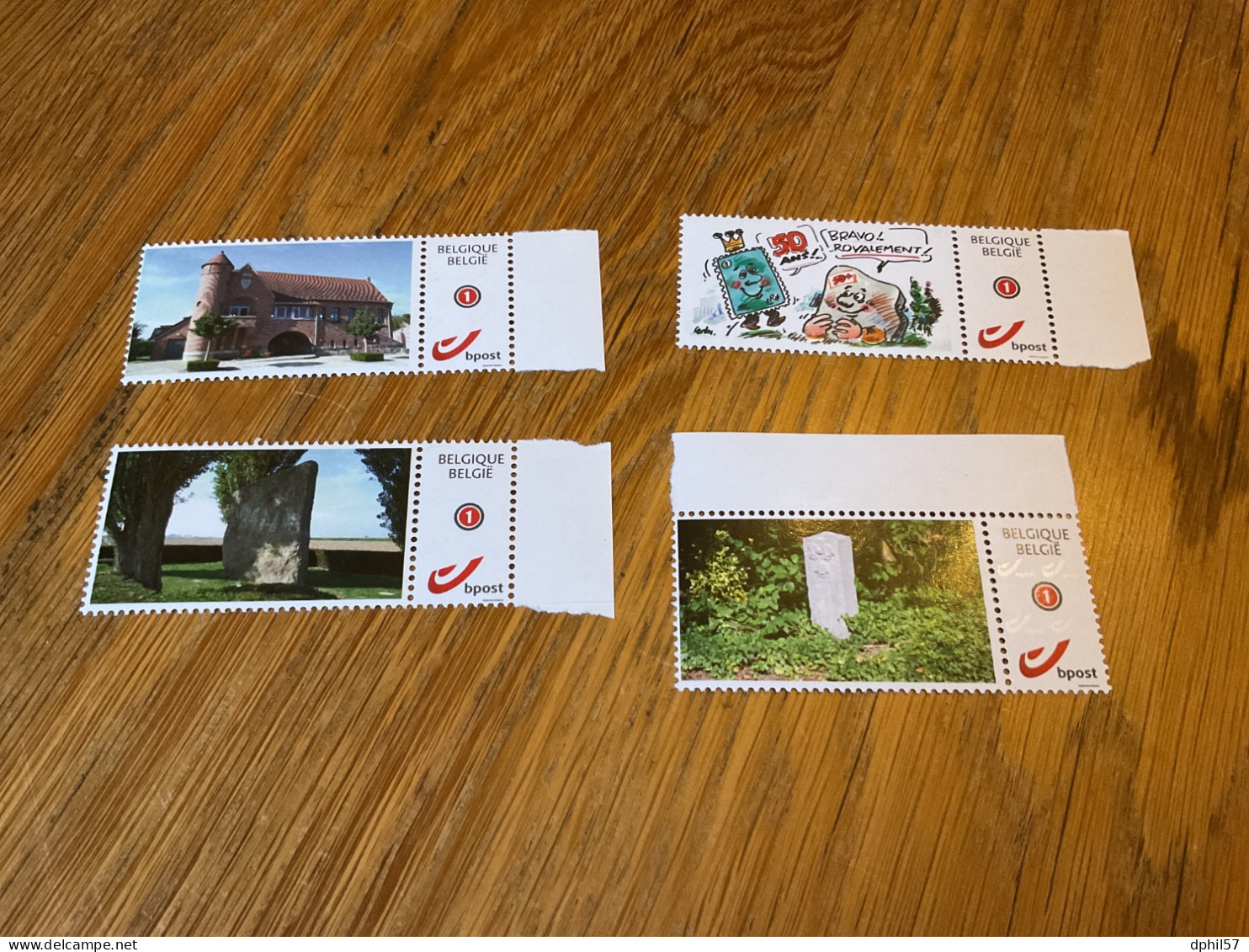 Belgique Lot De 4 Timbres Personnalisés Neufs émis Par Le Cercle Philatélique De Brunehaut - Nuovi