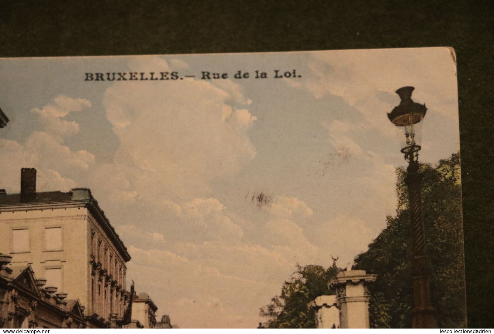 Carte Postale Bruxelles Rue De La Loi - Envoi En Temps De Guerre WWI - 8 Centimes Occupation OC13 - Places, Squares