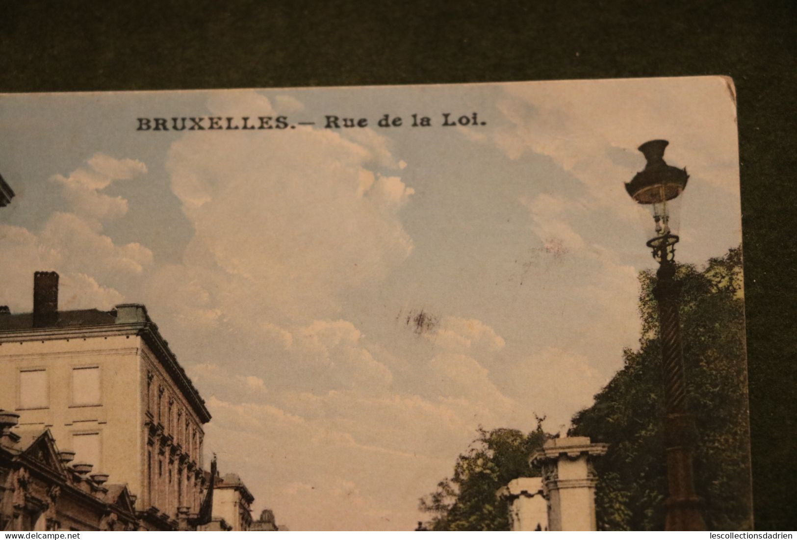 Carte Postale Bruxelles Rue De La Loi - Envoi En Temps De Guerre WWI - 8 Centimes Occupation OC13 - Plätze