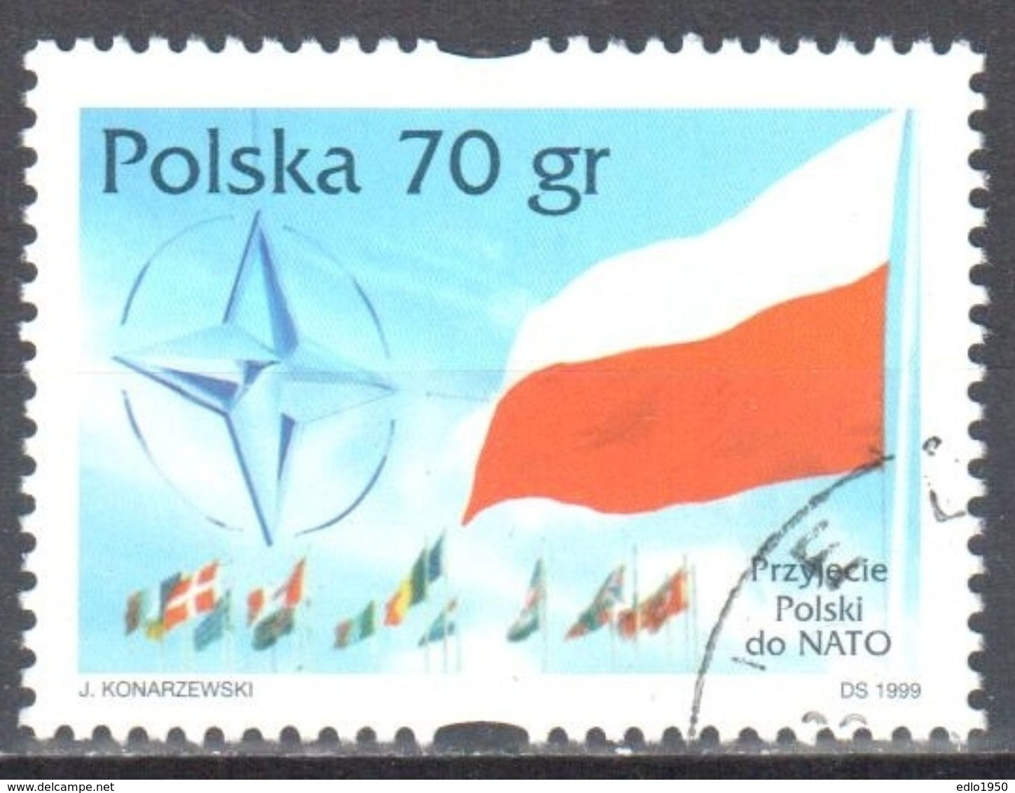 Poland 1999 - Poland’s Admission To NATO - Mi 3761 Used - Gestempelt - Oblitérés