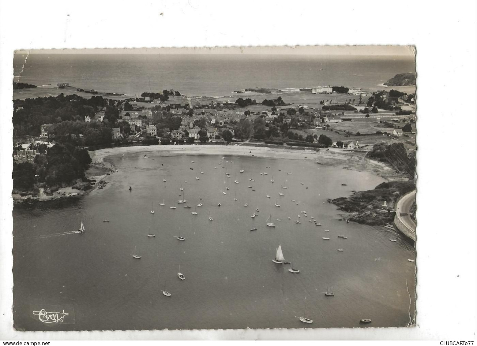 Saint-Briac-sur-Mer (35) : Vue Aérienne Générale Au Niveau Du Quartier De La Plage Et Du Port De Béchat En 1952 GF. - Saint-Briac