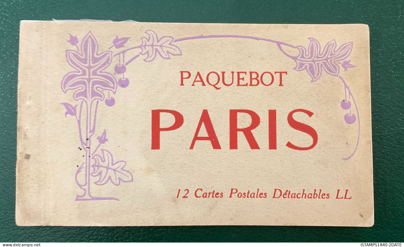 001262/ Paris Paquebot 12 Cartes - Sets And Collections