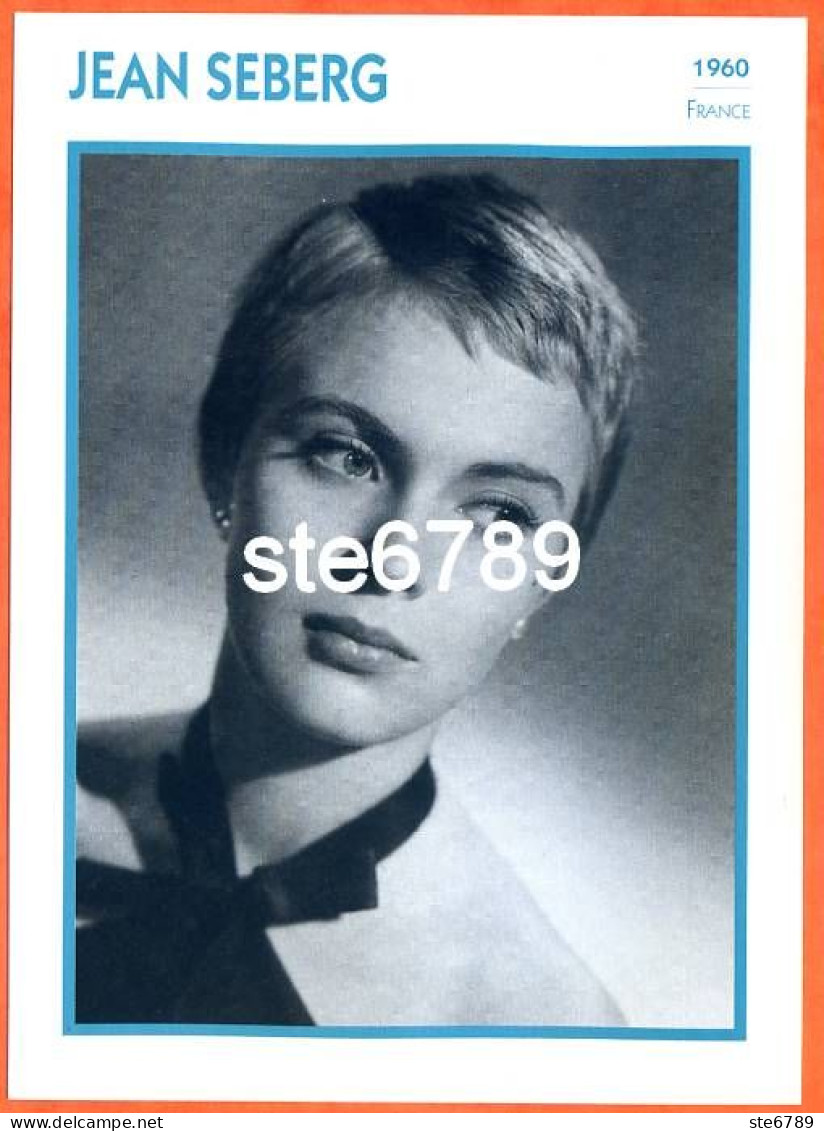 JEAN SEBERG 1960 France Filmographie Biographie Fiche Acteur Actrice Cinéma - Andere & Zonder Classificatie