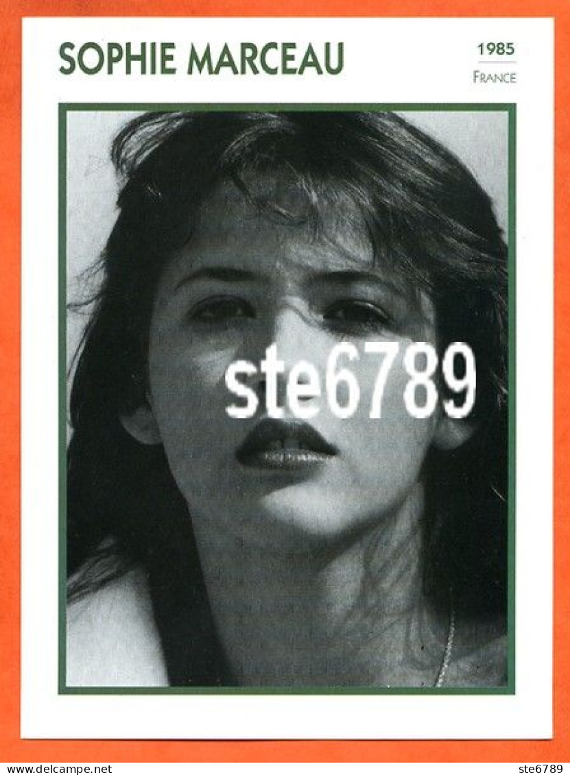 SOPHIE MARCEAU 1985 France  Filmographie Biographie Fiche Acteur Actrice Cinéma - Andere & Zonder Classificatie