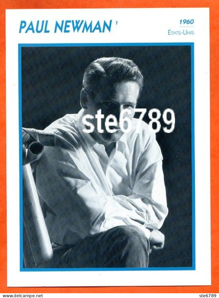 PAUL NEWMAN 1960 Etats Unis Filmographie Biographie Fiche Acteur Actrice Cinéma - Autres & Non Classés