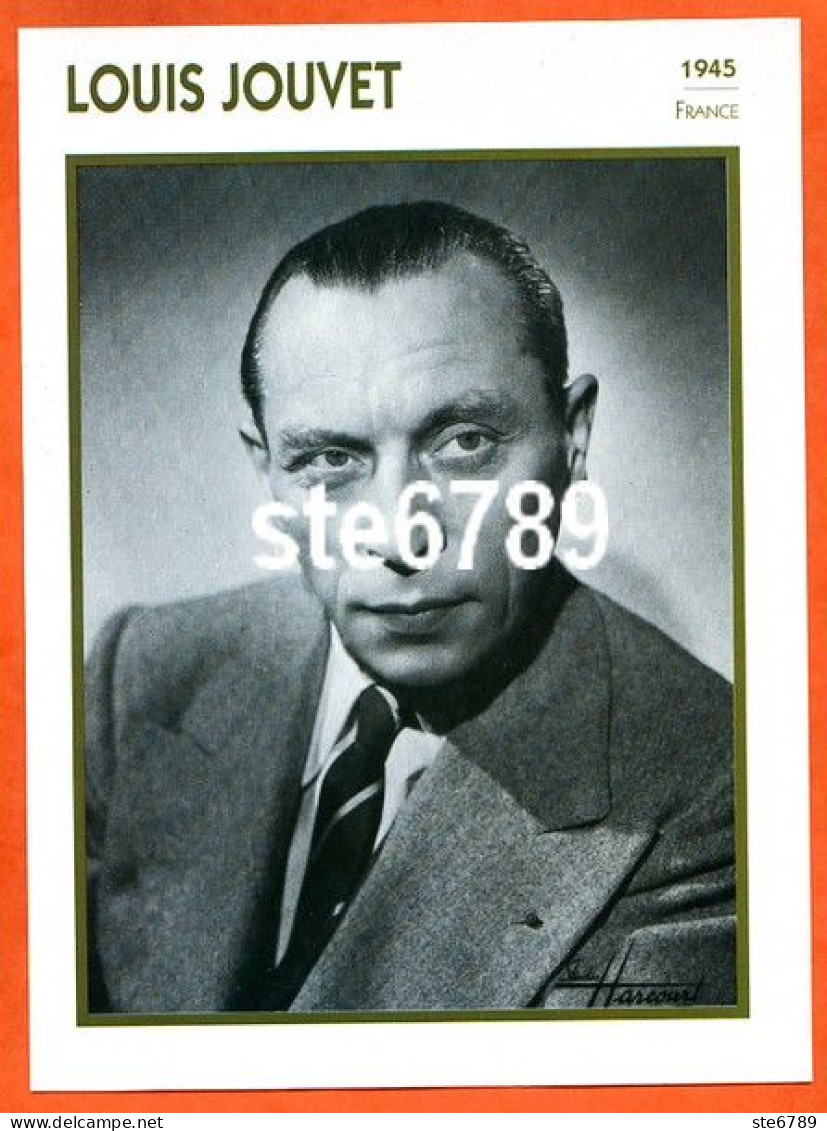 LOUIS JOUVET 1945 France Filmographie Biographie Fiche Acteur Actrice Cinéma - Autres & Non Classés