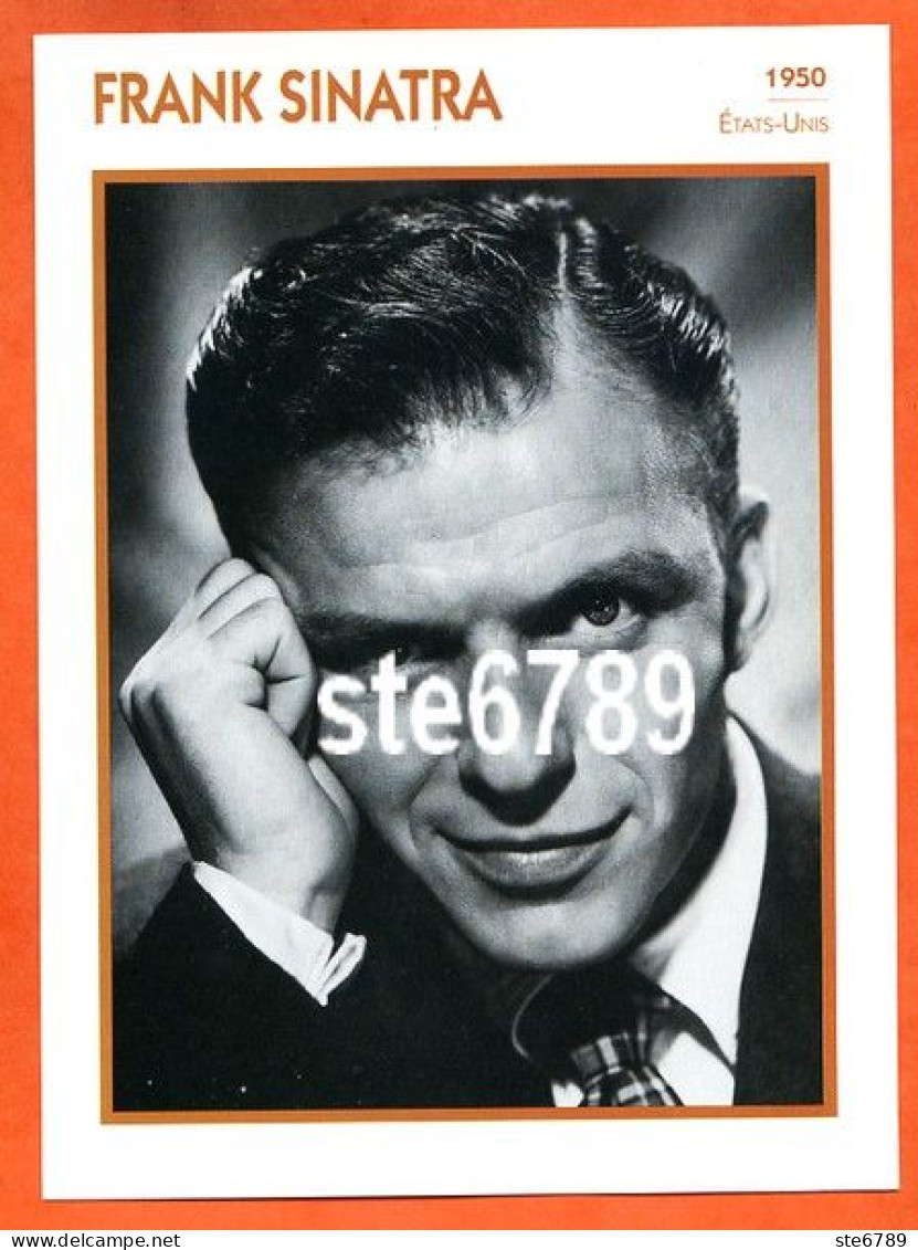 FRANK SINATRA 1950 Etats Unis  Filmographie Biographie Fiche Acteur Actrice Cinéma - Other & Unclassified