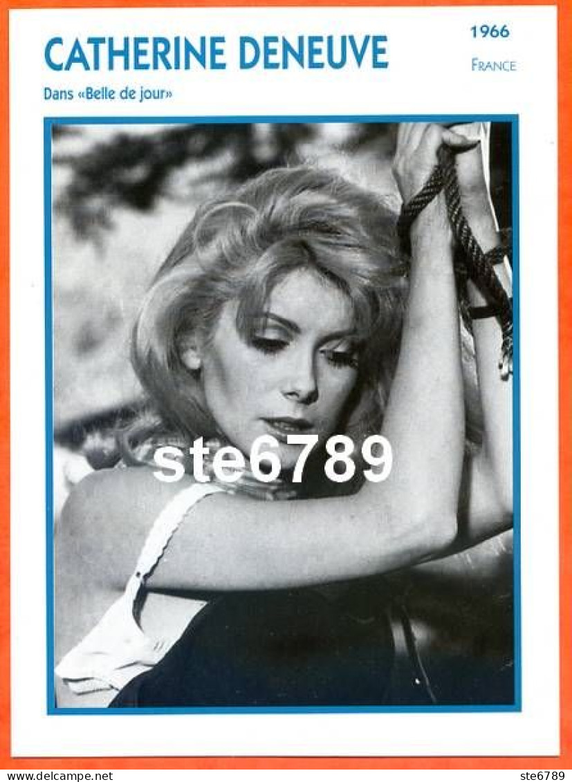 CATHERINE DENEUVE 1966 France  Dans Belle De Jour  Filmographie Biographie Fiche Acteur Actrice Cinéma - Otros & Sin Clasificación