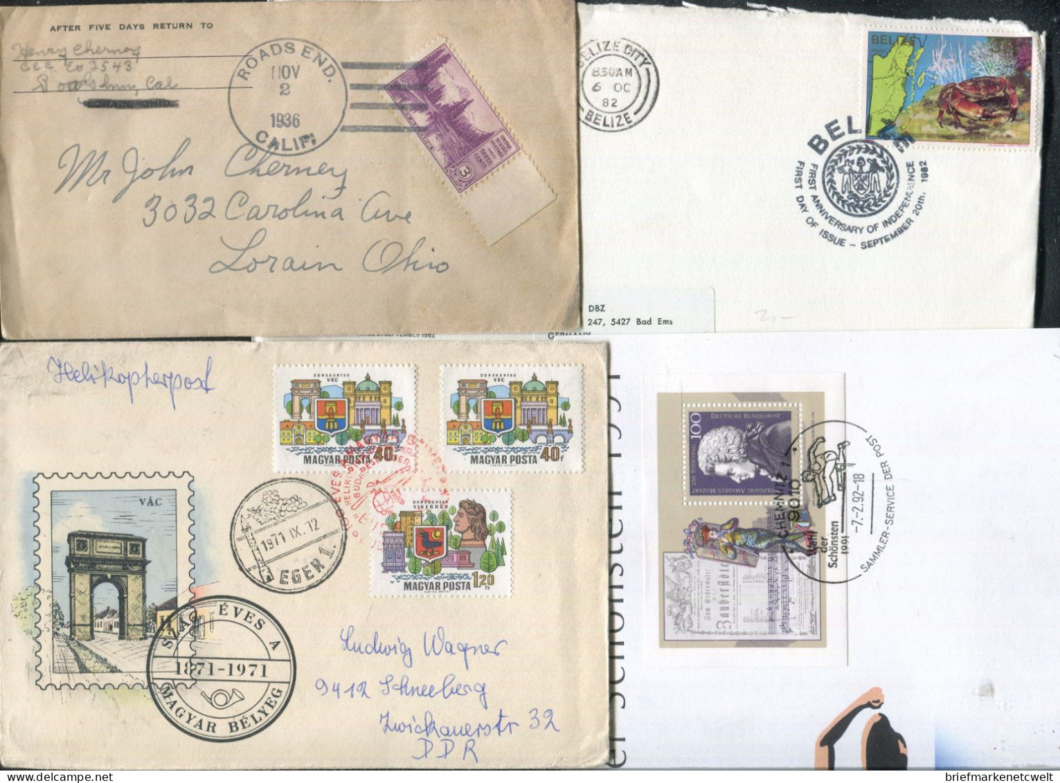 "WELTWEIT" Belegeposten, Mit Rd. 80 Belegen, Vgl. Fotos (B1144) - Vrac (max 999 Timbres)