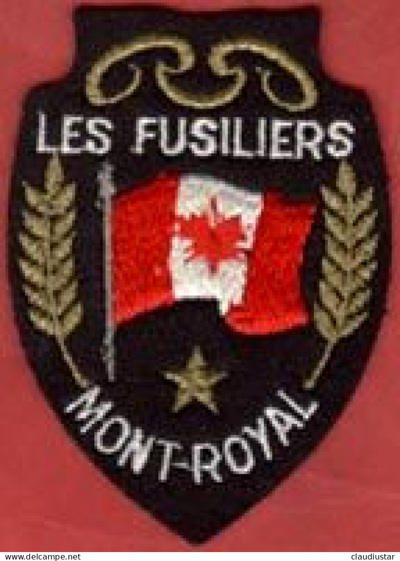 ** ECUSSON  LES  FUSILIERS  MONT - ROYAL ** - 1939-45