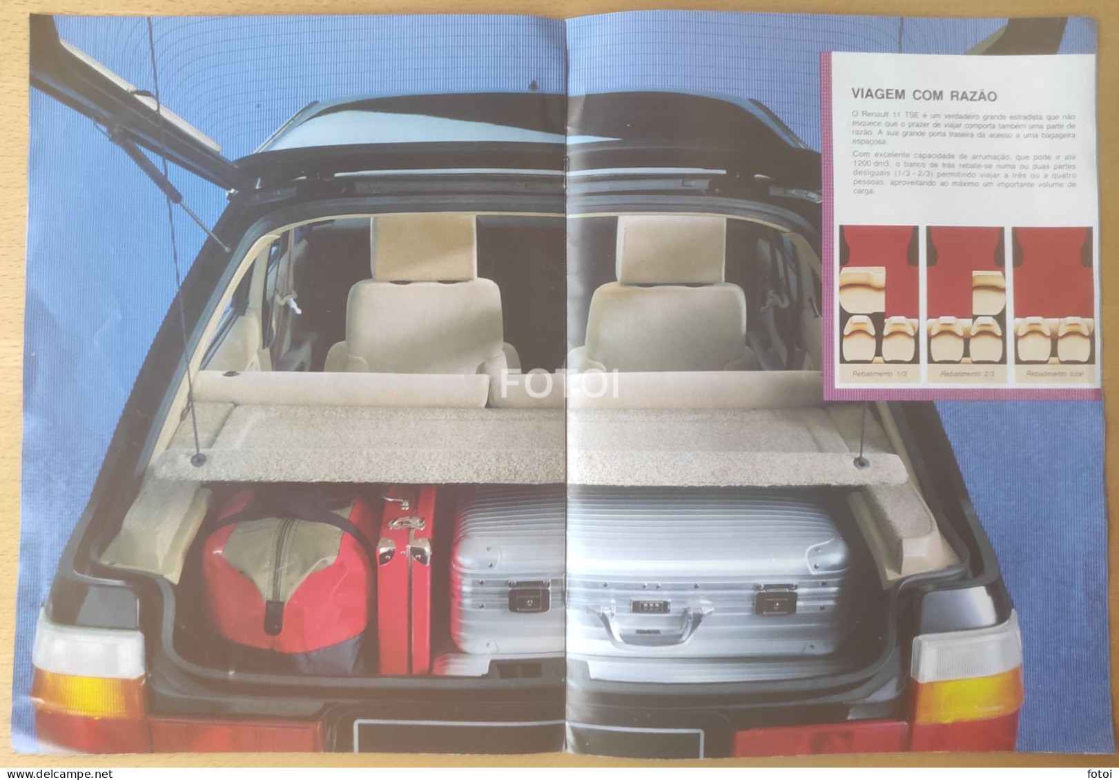 1982 Original RENAULT 11 Car Voiture Catalogue Catalog Oldtimer Brochure Edition Portuguaise - Other & Unclassified