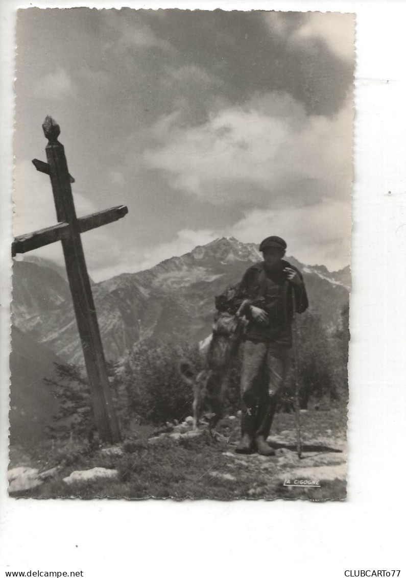 Monétier-les-Bains, Serre-Chevalier (05) : GP D'un Berger Et Son Chien Pointe De L'Etendard En 1950 (animé) GF. - Serre Chevalier