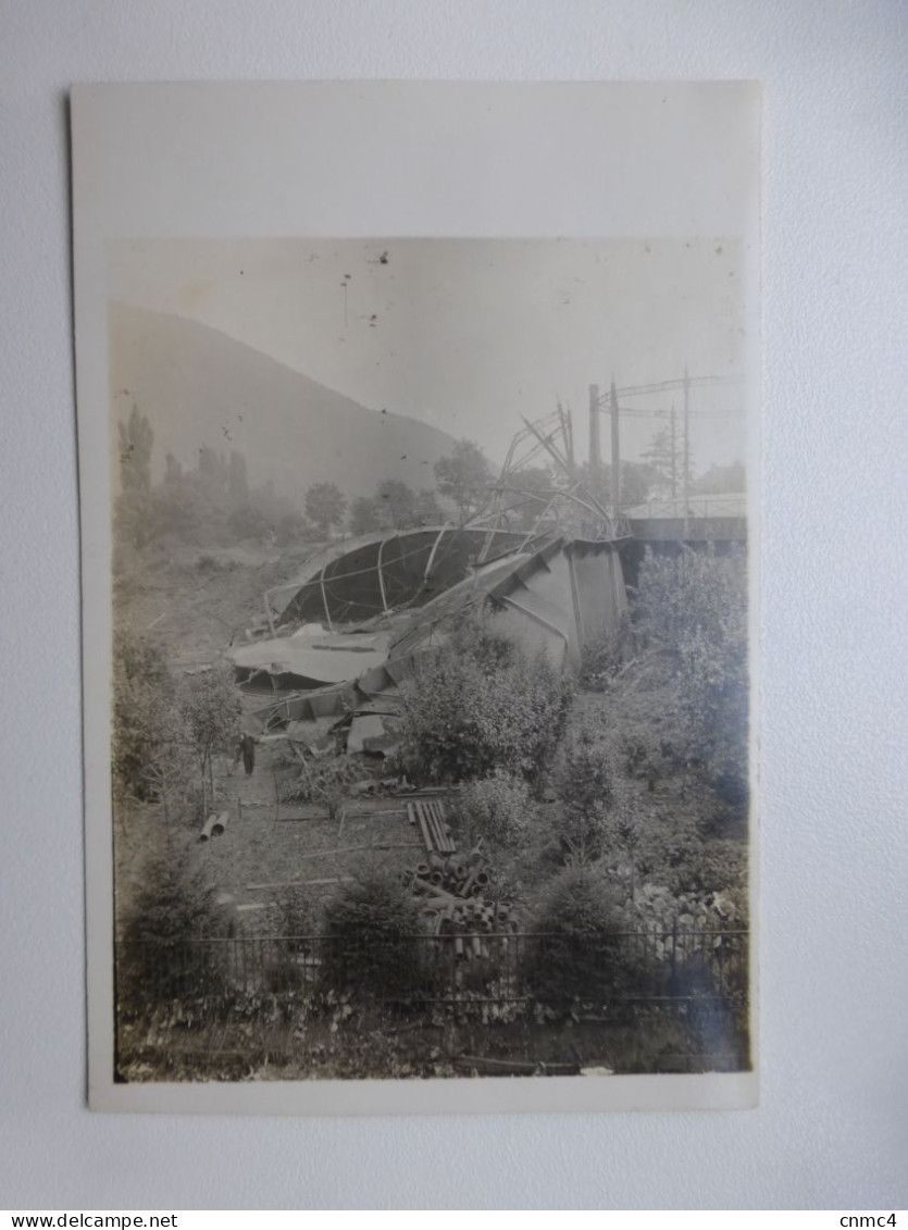 Carte Photo, Destruction Du Gazometre Sainte Marie Aux Mines, 1914-1918 - Sainte-Marie-aux-Mines