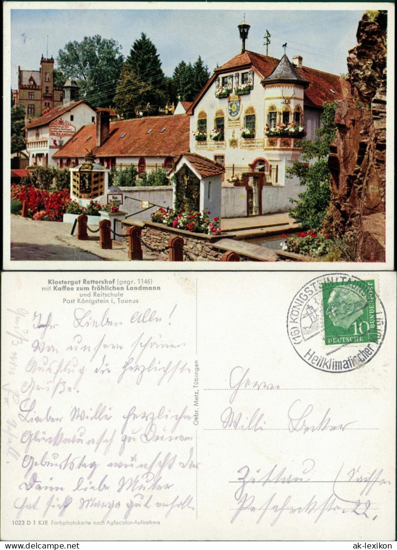 Ansichtskarte Königstein (Taunus) Klostergut Rettersdorf 1959 - Königstein