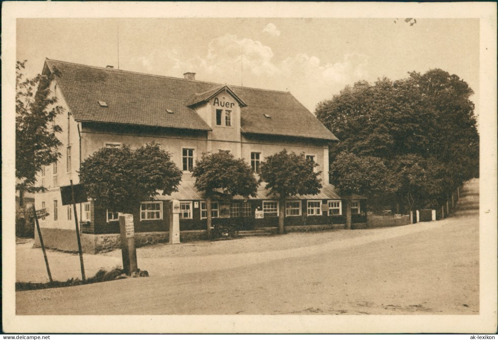 Ansichtskarte Auer-Moritzburg Gasthaus Auer 1931 - Moritzburg