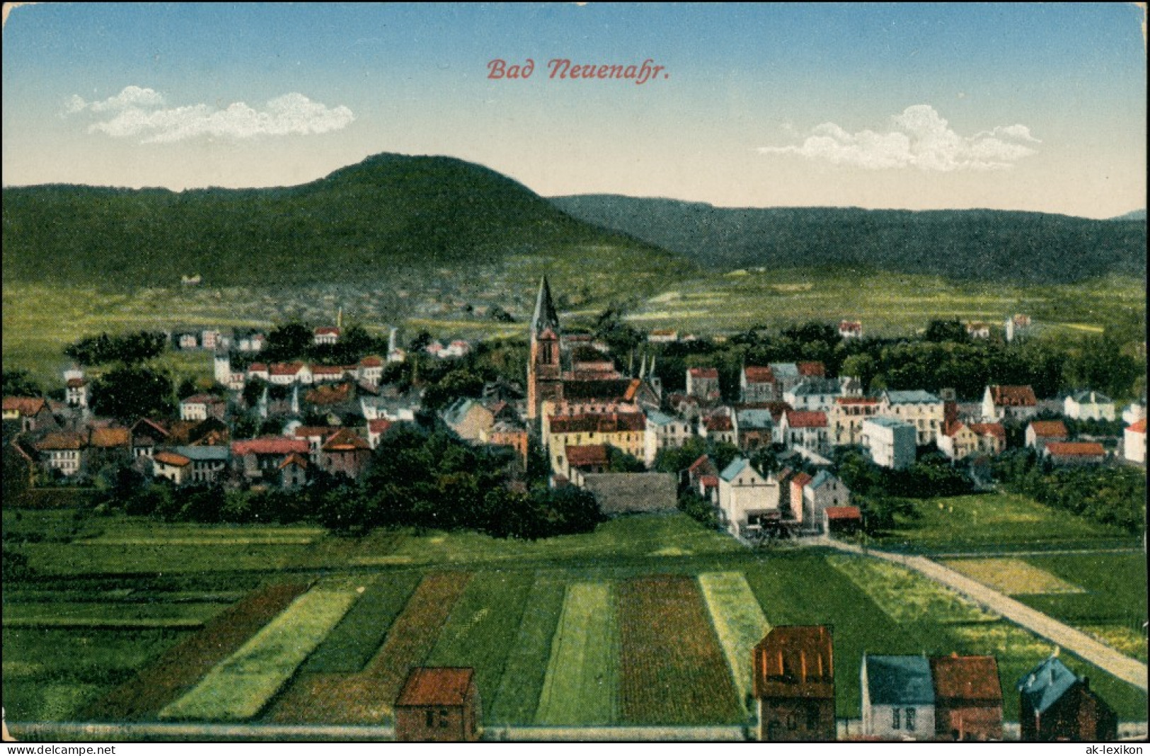 Ansichtskarte Bad Neuenahr-Bad Neuenahr-Ahrweiler Blick Auf Die Stadt 1914  - Bad Neuenahr-Ahrweiler