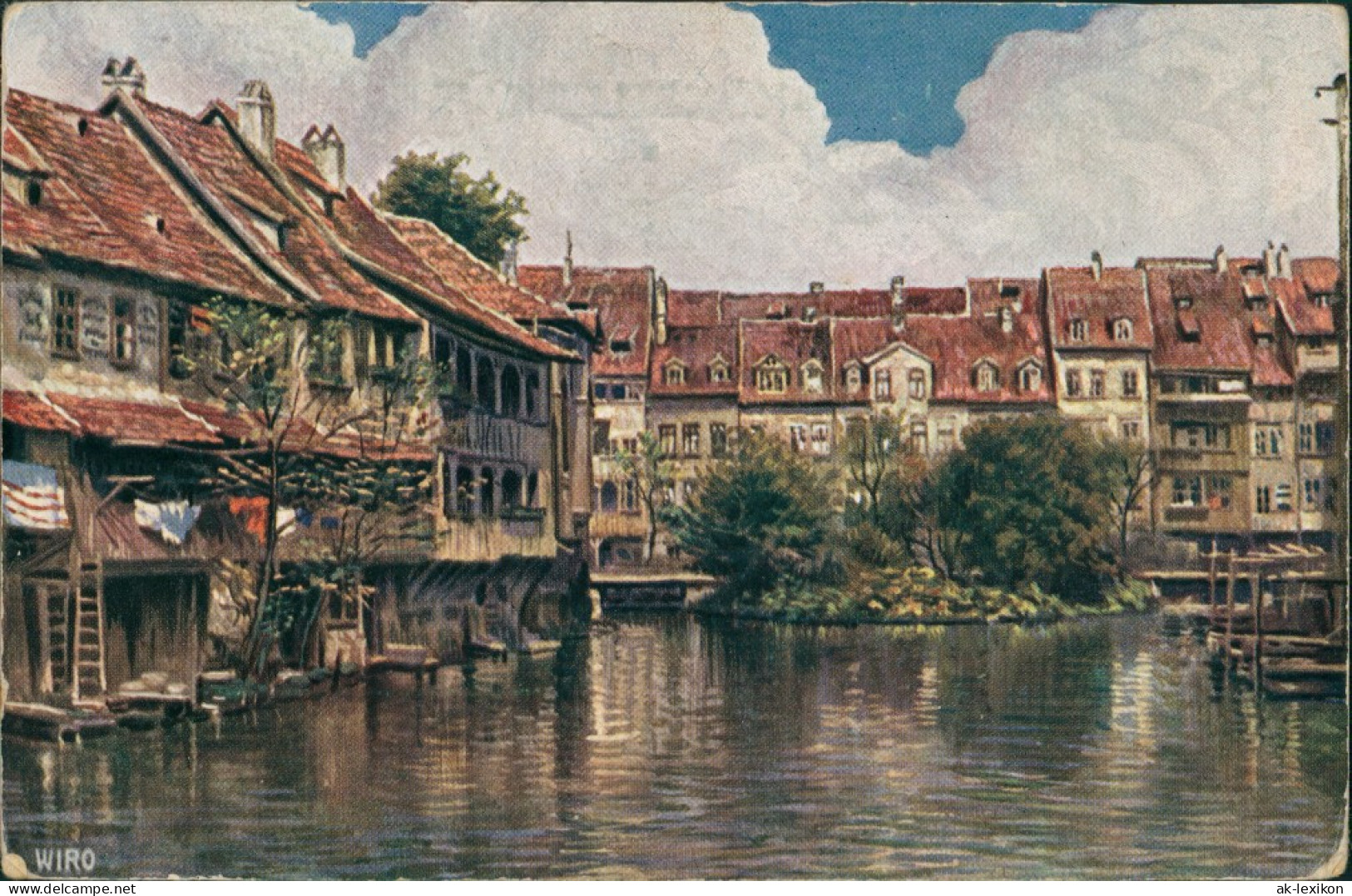 Ansichtskarte Erfurt Künstlerkarte Junkersand 1913  - Erfurt