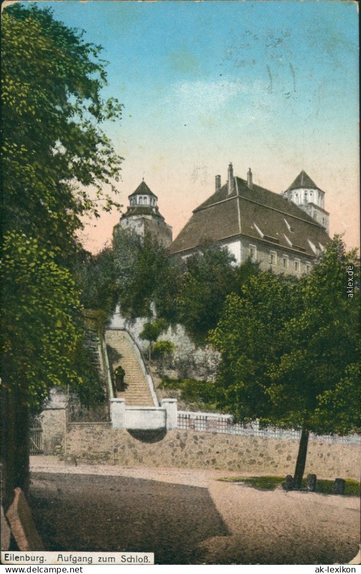 Ansichtskarte Eilenburg Aufgang Zum Schloß 1918  - Eilenburg