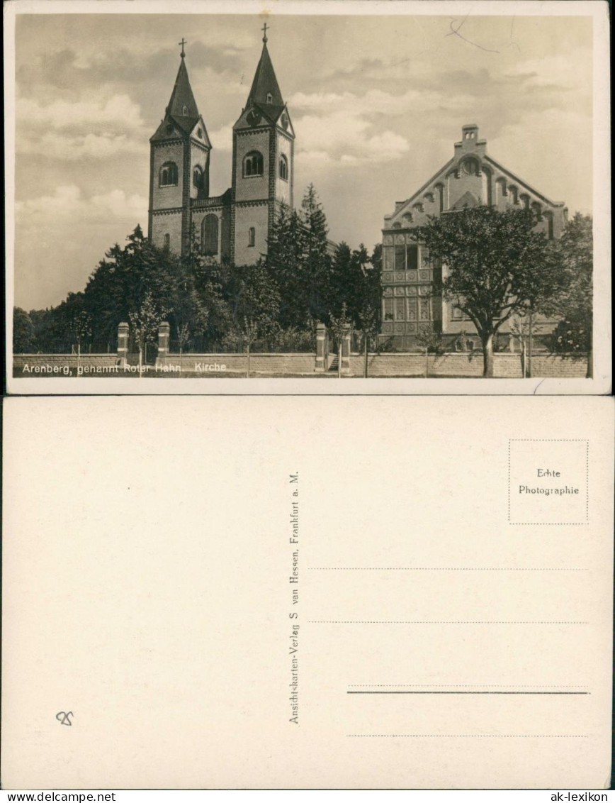 Ansichtskarte Arenberg-Koblenz Partie An Der Kirche 1934 - Koblenz