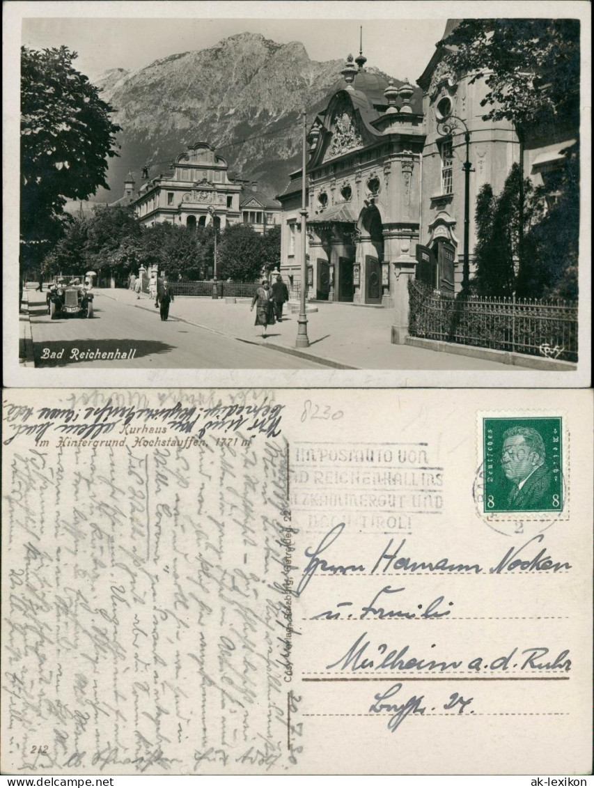 Ansichtskarte Bad Reichenhall Straßenpartie - Auto 1930 - Bad Reichenhall