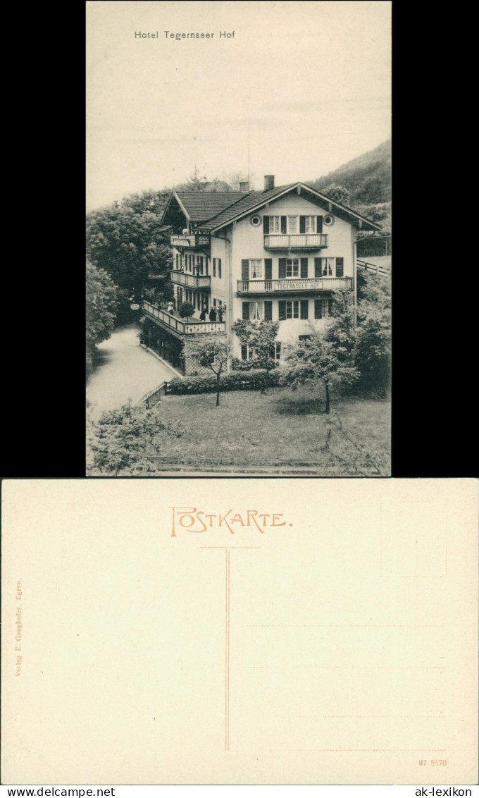 Ansichtskarte Tegernsee (Stadt) Hotel Tegernseer Hof 1909 - Tegernsee