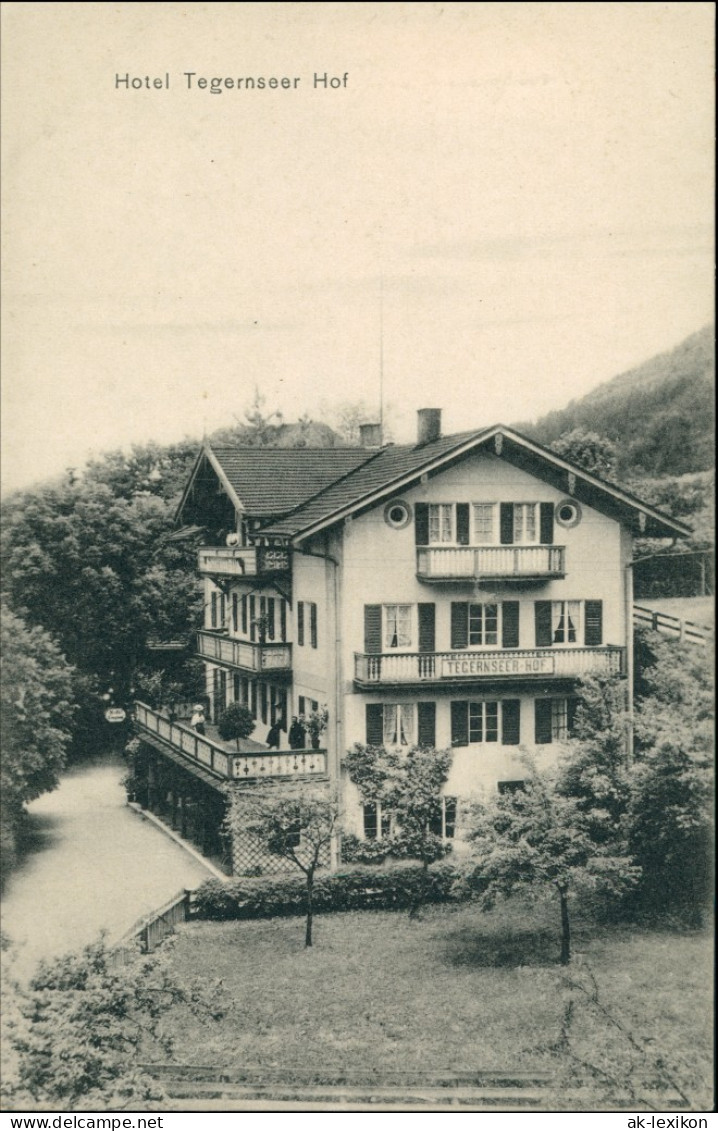 Ansichtskarte Tegernsee (Stadt) Hotel Tegernseer Hof 1909 - Tegernsee