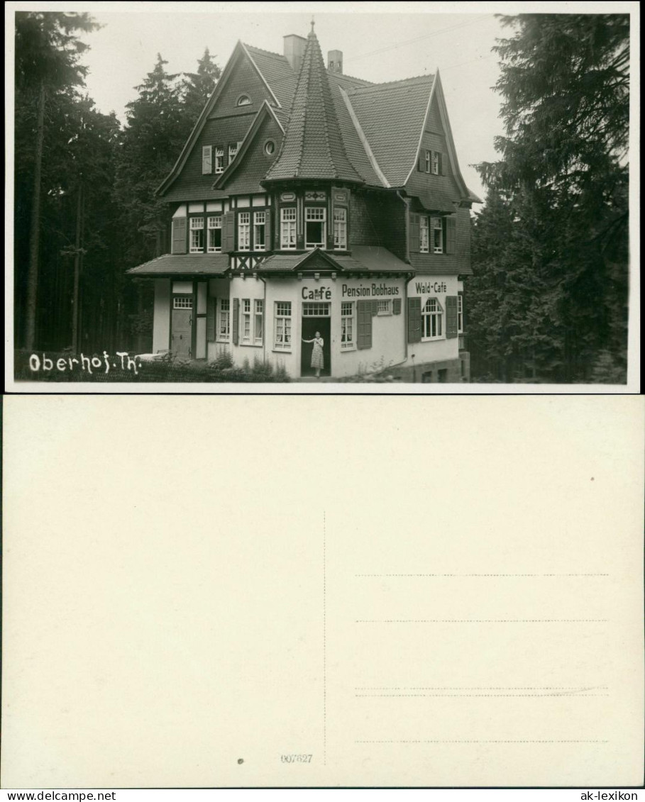 Oberhof (Thüringen) Privatfoto AK Cafe Pension Bobhaus 1928 Privatfoto - Oberhof