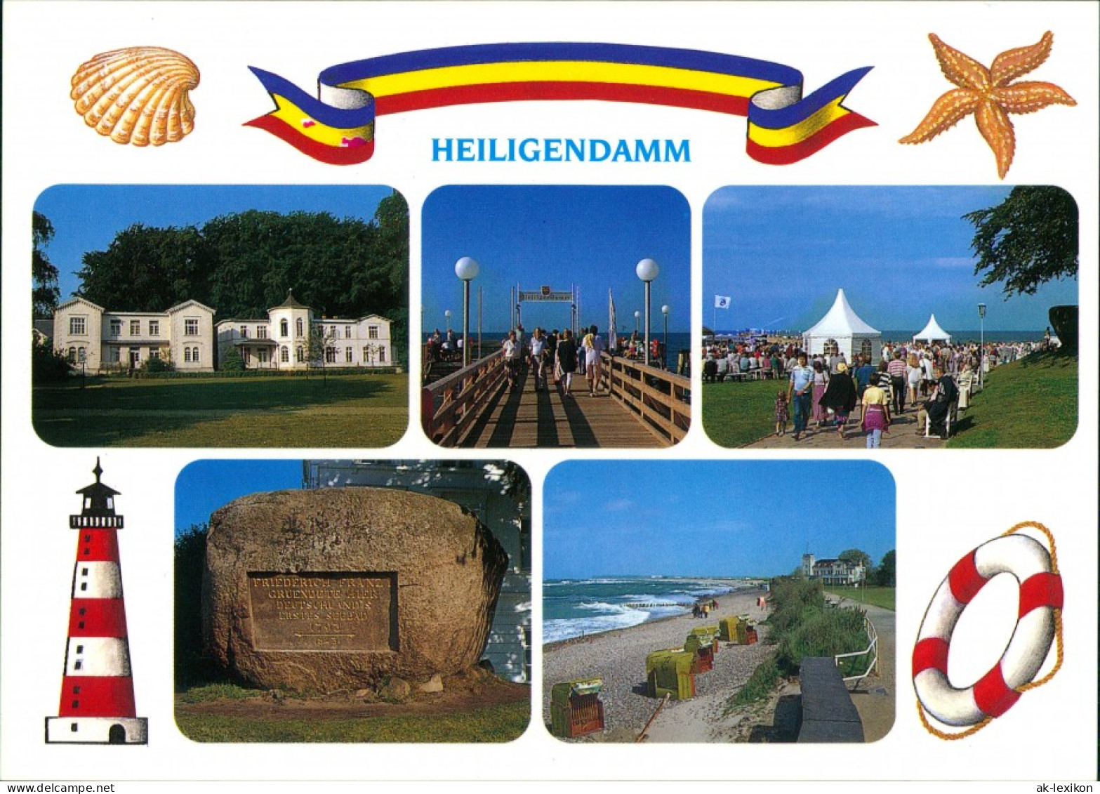 Ansichtskarte Heiligendamm-Bad Doberan Anlagen, Gedenkstein, Strand 2001 - Heiligendamm