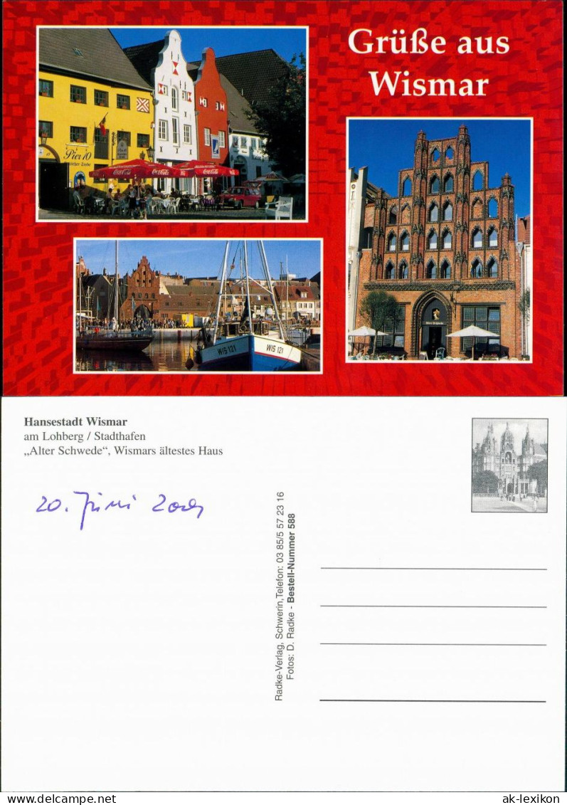 .Mecklenburg-Vorpommern   WISMAR, „Alter Schwede“,  Lohberg / Stadthafen 2001 - Wismar